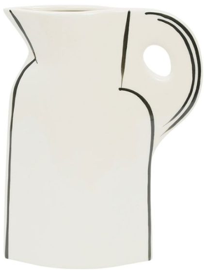 Carafe à rayures noires