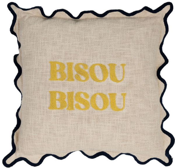 Coussin Bisou, beige